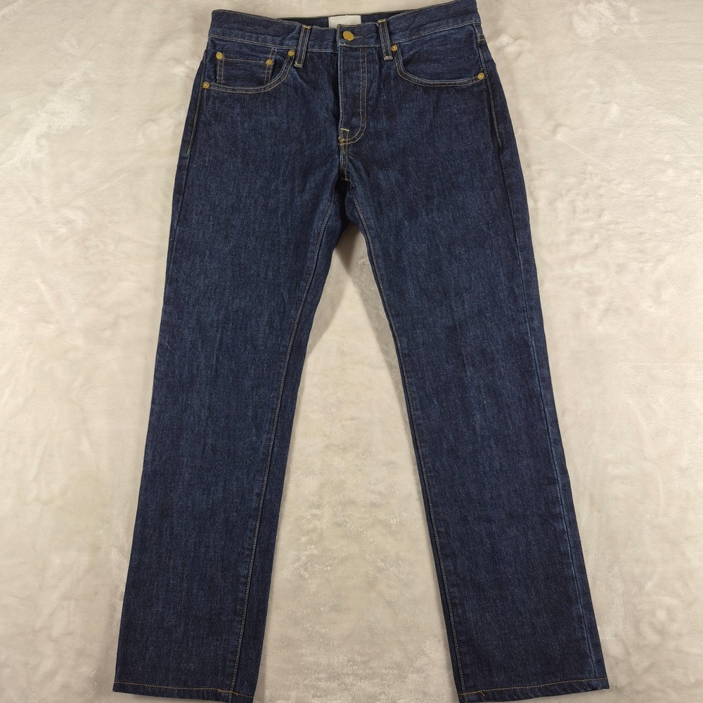 Sid Mashburn Jeans Men's 31x29 Blue Denim Button Fly‎ Casual Comfort Made In USA